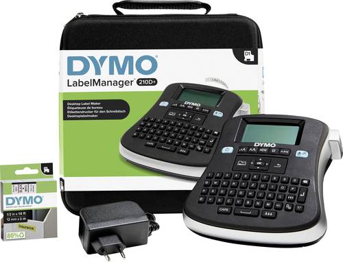 DYMO LabelManager 210D+ Beschriftungsgerät Geeignet für Schriftband: D1 6 mm, 9 mm, 12mm von Dymo