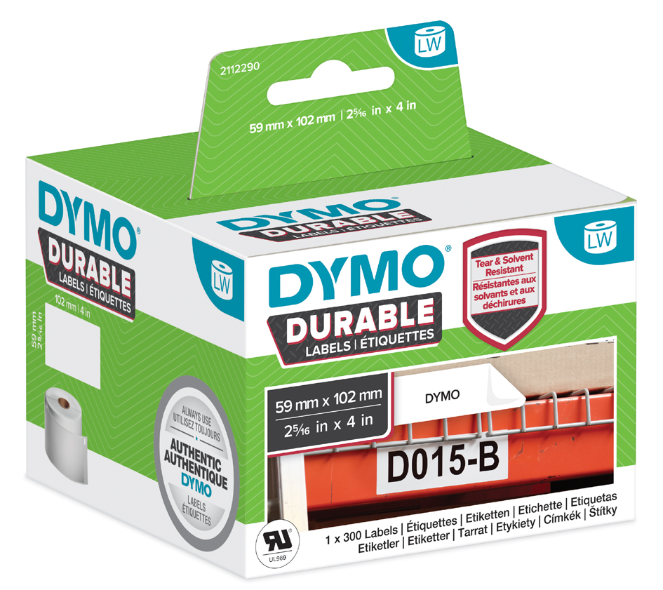 DYMO LabelWriter-Etiketten High Performance, 104 x 159 mm von Dymo