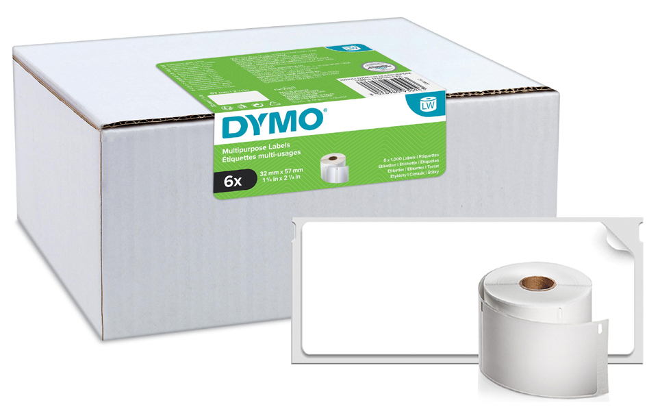 DYMO LabelWriter-Universal-Etiketten, 57 x 32 mm, weiß von Dymo