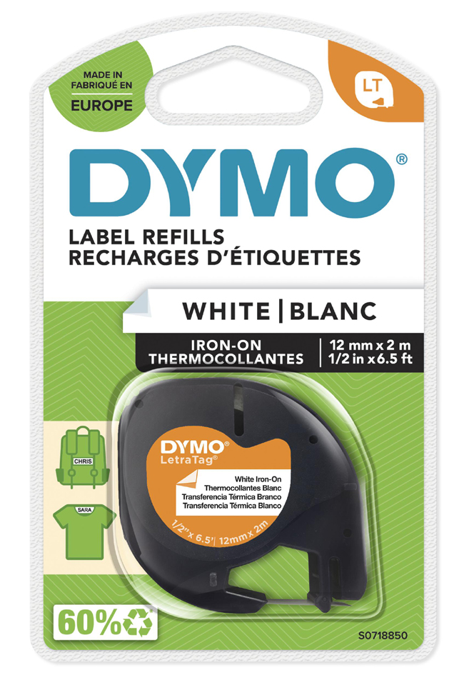 DYMO LetraTag Schriftbandkassette, Kunststoff, 12 mm x 4 m von Dymo