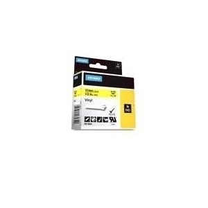 DYMO Vinyl-Schriftband, Breite: 12 mm, Länge: 5,5 m, gelb (S0718450/18432) von Dymo