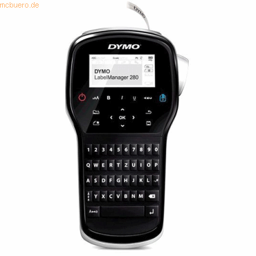 Dymo Beschriftungsgerät LabelManager 280 QWZ D1-Bänder 12mm 220 Zeiche von Dymo