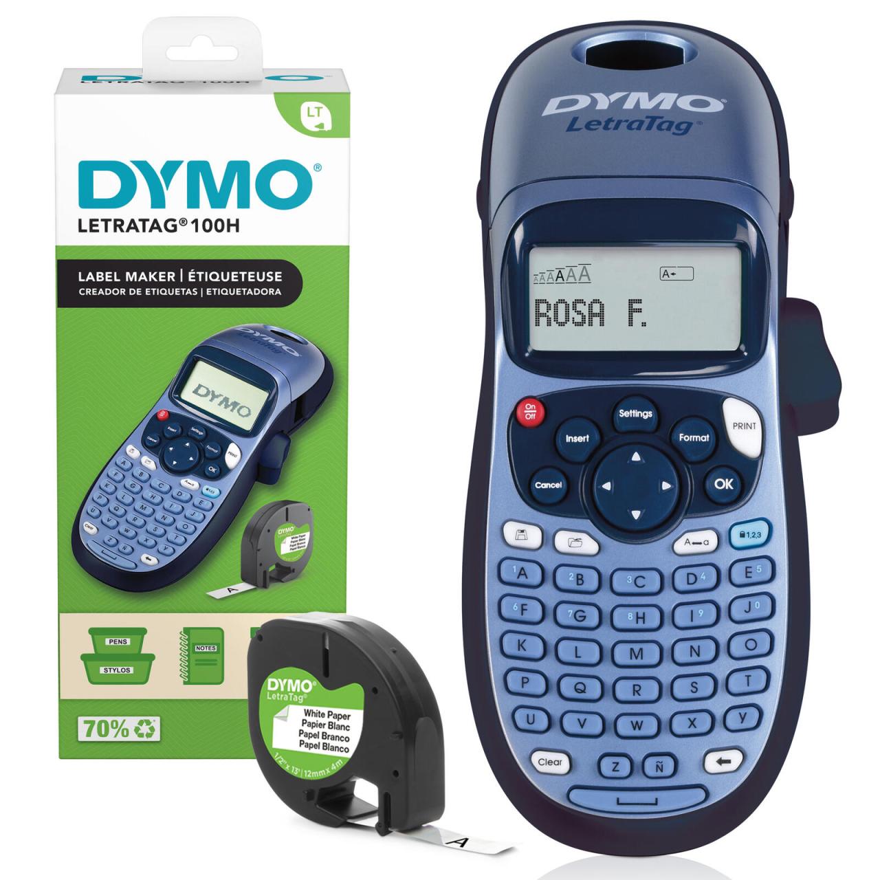 Dymo Beschriftungsgerät Letratag Lt-100h blau von Dymo