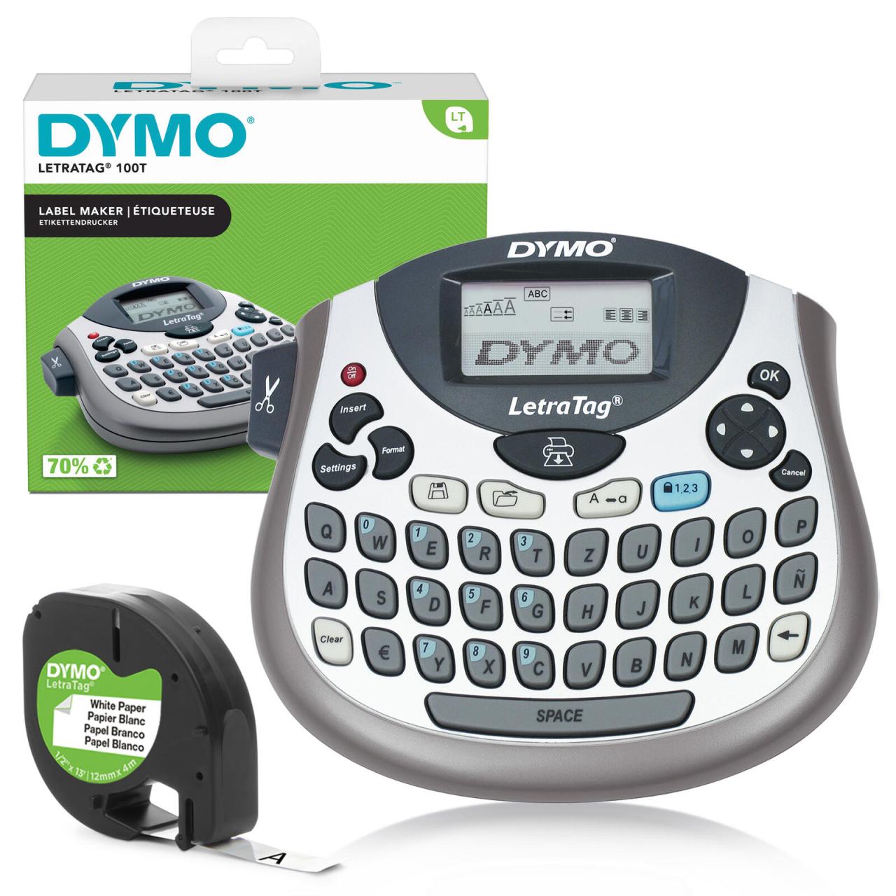 DYMO® LetraTag 100T Beschriftungsgerät, QWERTZ-Tastatur, Thermodirektdruck DYMO® LetraTag 100T Beschriftungsgerät, QWERTZ-Tastatur, Thermodirektdruck von Dymo