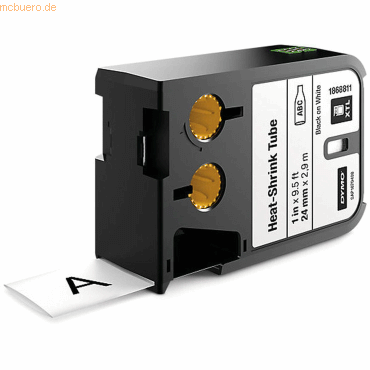 Dymo Heißschrumpfschlauch-Etiketten XTL 2,7mx24mm schwarz/weiß Dymo Heißschrumpfschlauch-Etiketten XTL 2,7mx24mm schwarz/weiß von Dymo