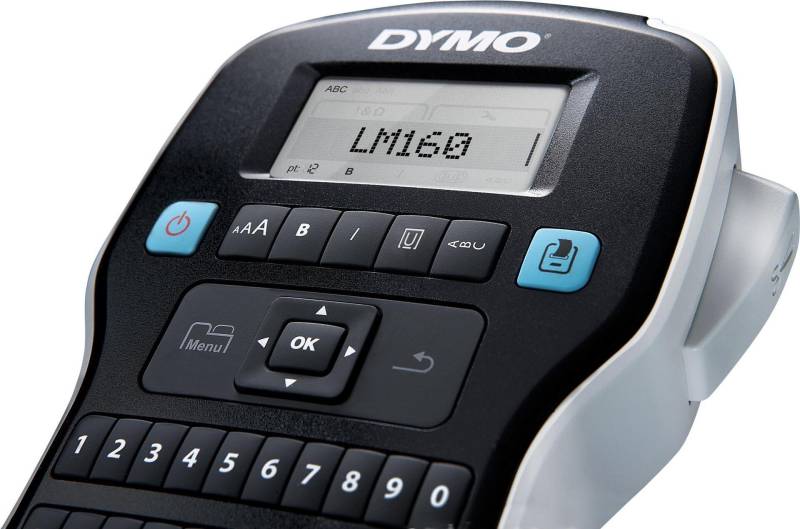 Dymo LabelMANAGER 160 - Beschriftungsgerät - monochrom - Rolle (1,3 cm) - 2-zeiliger Druck (S0946360) von Dymo