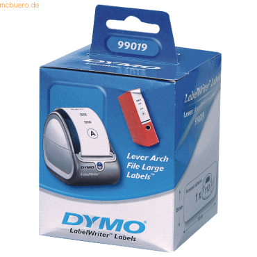 Dymo LabelWriter Ordneretiketten breit weiß VE=110 Stück Dymo LabelWriter Ordneretiketten breit weiß VE=110 Stück von Dymo