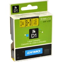 Dymo Originalband 40918  schwarz auf gelb  9mm x 7m von Dymo