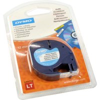 Dymo Originalband 91221  schwarz auf weiß  12mm x 4m  Plastik von Dymo