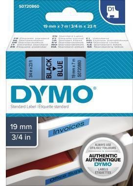 Dymo Schriftbandkassette D1 S0720860 19mmx7m sw auf bl 124111250 Dymo Schriftbandkassette D1 S0720860 19mmx7m sw auf bl 124111250 von Dymo