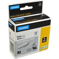 Dymo Schrumpfschlauch 18053  schwarz auf weiß  9mm x 1,5m von Dymo