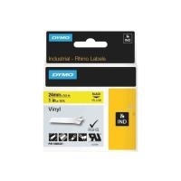 Dymo Vinylband 1805431 für Rhino Etikettendrucker, 24 mm x 5,5 m, gelb Ideal für alle Oberflächen, für den Einsatz im Freien und zur Farbkodierung (1805431) von Dymo