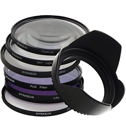 DynaSun C-PL CPL 62mm Polfilter +UV Filter Skylight 62 mm Sternfilter Nahlinsen FLD Gegenlichtblende von DynaSun