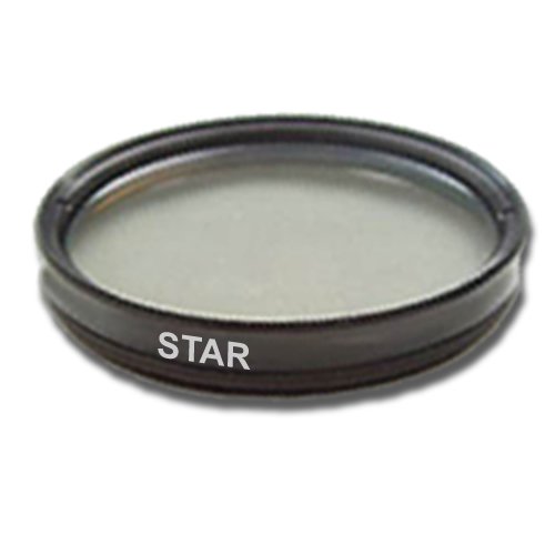 DYNASUN Pro 52mm Cross Gitter Stern Filter Effektlinse 4-Fach Star mit Schutzhülle für Gewinde, Star 4 52, Schwarz, 52mm Star von DynaSun
