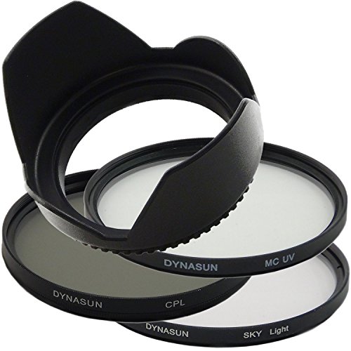 DynaSun C-PL CPL 52mm Pol-Filter +MCUV Filter Multicoated MC UV +Skylight +Gegenlichtblende 52 mm von DynaSun