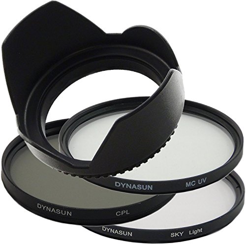 DynaSun C-PL CPL 55mm Pol-Filter +MCUV Filter Multicoated MC UV +Skylight +Gegenlichtblende 55 mm von DynaSun