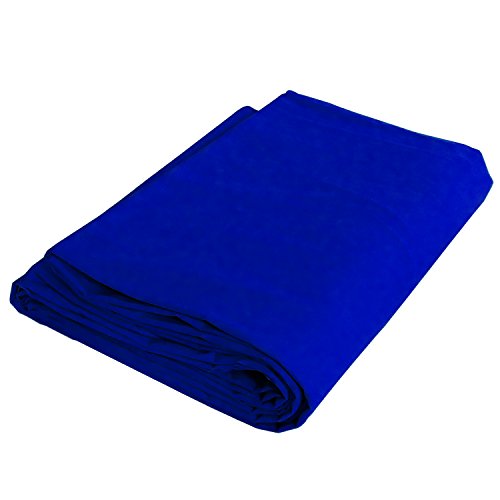 DynaSun Fotostudio Stoff Hintergrund Pro W003 2,8x4,0 Blau Stoffhintergrund Dicke Baumwolle 140g/sqm von DynaSun