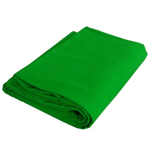 DynaSun Fotostudio Stoff Hintergrund Pro W004 2,8x4,0 Green Grün Stoffhintergrund Dicke Baumwolle 140g/sqm von DynaSun