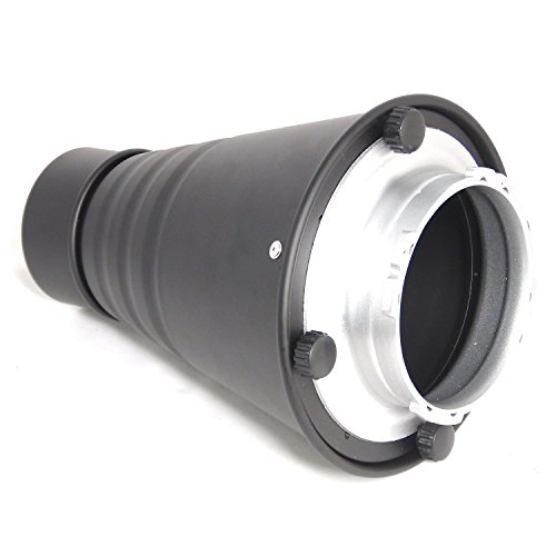 DynaSun SPT-Mult Spotvorsatz Lichttubus Narrow Snoot Konisch Studio Engstrahlreflektor mit Wabe und 4 Filter für Blitzgeräte Flash Multiblitz Big DynaSun SPT-Mult Spotvorsatz Lichttubus Narrow Snoot Konisch Studio Engstrahlreflektor mit Wabe und 4 Filter für Blitzgeräte Flash Multiblitz Big von DynaSun