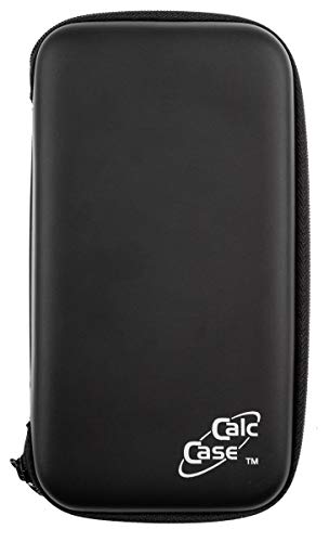 CalcCase Original Schutztasche Schutzhülle für Taschenrechner Sharp EL-500W, robuste + schmutzabweisende Oberfläche, schwarz, edle Schützhülle mit Reißverschluss von DynaTech