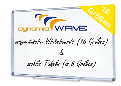 Dynamic-Wave, Whiteboard, 120 x 90 cm, Magnettafel, in 16 Größen, Whiteboard magnetisch, White Board, magnetisches Whiteboard, Pinnwand, Tafel für Küche von Dynamic-Wave