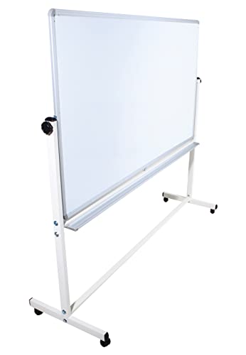 Mobile Whiteboard Tafel beidseitig beschriftbar,in 5 Größen, schutzlackiert, magnethaftend Größe: 180 x 100 cm von Dynamic-Wave