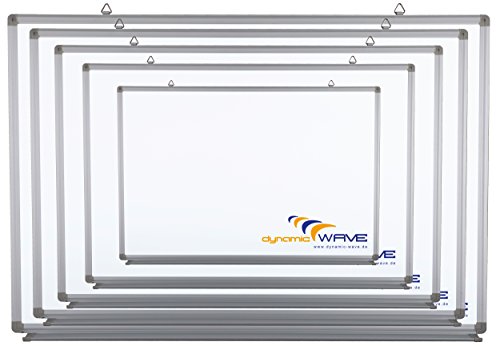 Whiteboard Magnettafel Größe:240x100 cm Alurahmen,durchgehende Stiftablage, schutzlackiert, magnethaftend, CLIP Funktion, mit Montagematerial von Dynamic-Wave