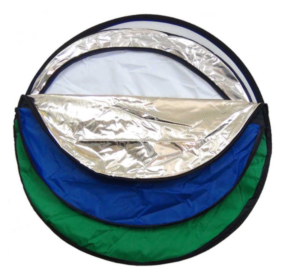 Dynasun Falthintergrund Reflektor 7in1 Rund, Zusammenfaltbarer Reflektor mit 7 Oberflächen für Foto und Video Dynasun Falthintergrund Reflektor 7in1 Rund, Zusammenfaltbarer Reflektor mit 7 Oberflächen für Foto und Video von Dynasun