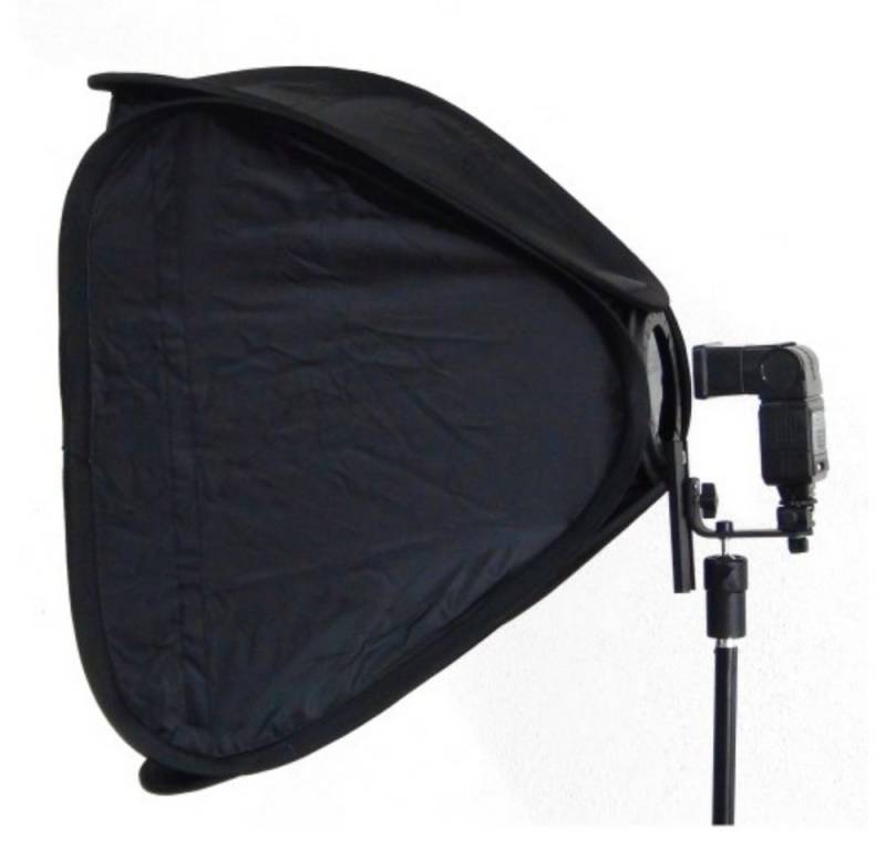 Dynasun Softbox Softbox SB1009 Format 60x60cm, Faltbare Magic Softbox mit Blitzhalter und Frontdiffusor Studio von Dynasun