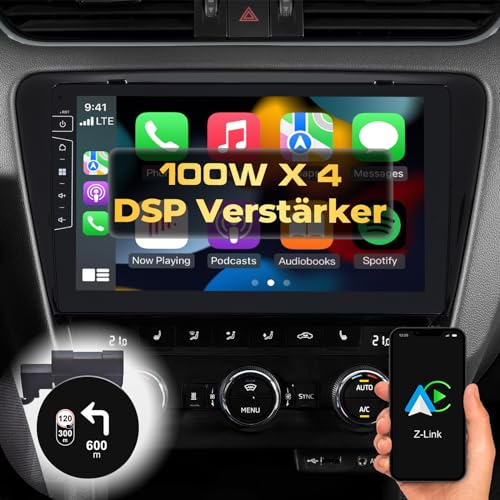 DYNAVIN Android Autoradio Navi Kompatibel für Skoda Octavia 3 Mk3, 10,1 Zoll OEM Radio mit Wireless Carplay und Android Auto | Head-up Display | Inkl. DAB+: D9-7 Premium Flex von Dynavin