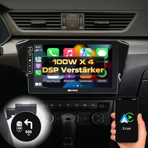 DYNAVIN Android Autoradio Navi Kompatibel für Skoda Superb, 10,1 Zoll OEM Radio mit Wireless Carplay und Android Auto | Head-up Display | Inkl. DAB+: D9-37 Premium Flex von Dynavin