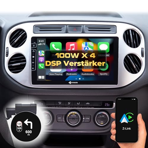 DYNAVIN Android Autoradio Navi Kompatibel für VW Golf 5 Plus | Tiguan 2007-2016, 9 Zoll OEM Radio mit Wireless Carplay und Android Auto | Head-up Display | Inkl. DAB+: D9-83S Premium Flex von Dynavin