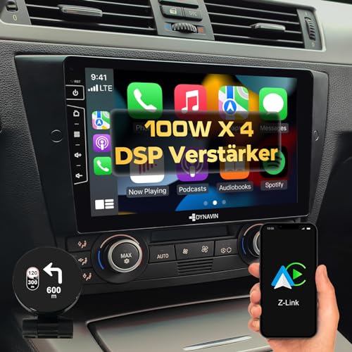 DYNAVIN Android Autoradio Navi für BMW 3er E90 E91 E92 E93 ohne I-Drive; 9 Zoll Radio mit Wireless Carplay und Android Auto | Head-up Display | Inkl. DAB+; D9-E90 Premium Flex von Dynavin