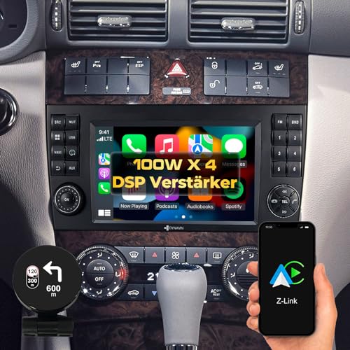 DYNAVIN Android Autoradio Navi für Mercedes C-Klasse W203 CL203; 7 Zoll OEM Radio mit Wireless Carplay und Android Auto | Head-up Display | Inkl. DAB+; D9-MBC Premium Flex DYNAVIN Android Autoradio Navi für Mercedes C-Klasse W203 CL203; 7 Zoll OEM Radio mit Wireless Carplay und Android Auto | Head-up Display | Inkl. DAB+; D9-MBC Premium Flex von Dynavin