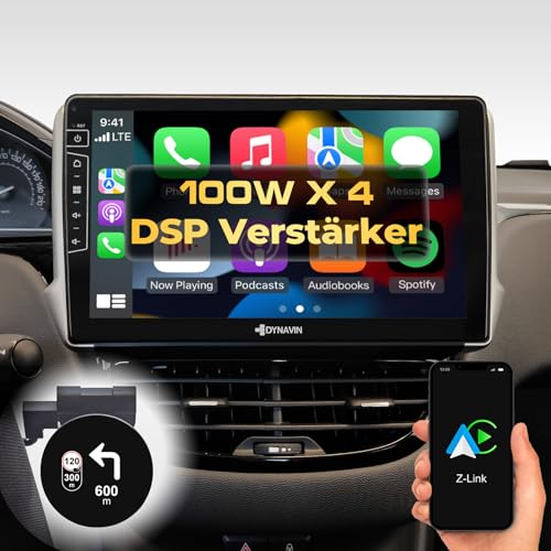 DYNAVIN Android Autoradio Navi für Peugeot 208 2008 2012-2018, 10,1 Zoll Radio mit Wireless Carplay und Android Auto | Head-up Display | Inkl. DAB+: D9-PG208 Premium Flex von Dynavin