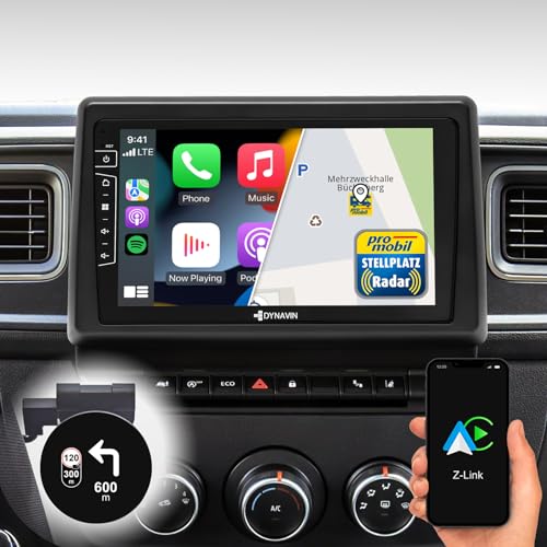 DYNAVIN Android Autoradio Navi für Renault Master Opel Movano B Nissan NV400 ab 2019: 9 Zoll OEM Radio mit Wireless Carplay und Android Auto | Head-up Display | Inkl. DAB+: D9-RN2020 Plus Flex - C von Dynavin