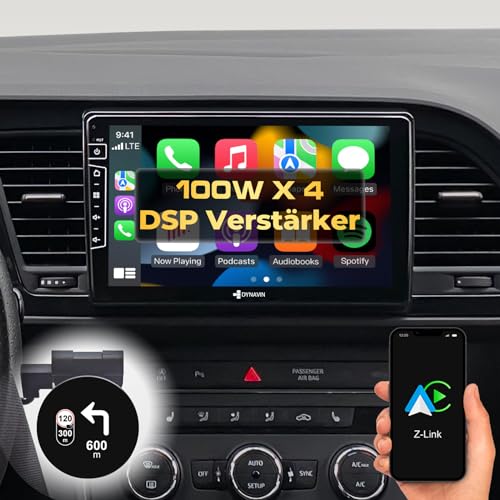 DYNAVIN Android Autoradio Navi für Seat Leon Mk3, 9 Zoll OEM Radio mit Wireless Carplay und Android Auto | Head-up Display | Inkl. DAB+: D9-SLN Premium Flex von Dynavin