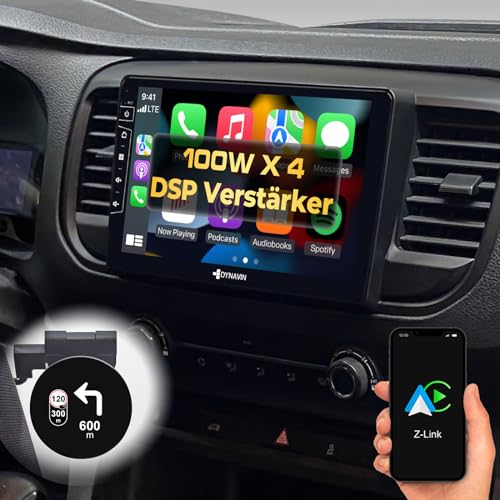 DYNAVIN Android Autoradio Navi für Toyota ProAce Opel Vivaro Peugeot Expert, 9 Zoll OEM Radio mit Wireless Carplay und Android Auto | Head-up Display | Inkl. DAB+: D9-TYPA Premium Flex von Dynavin