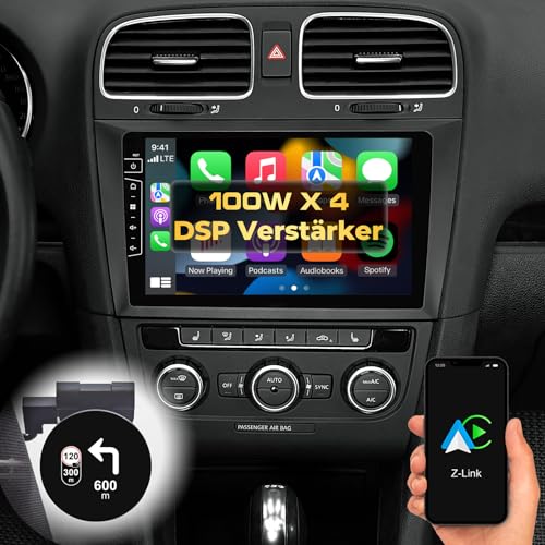 DYNAVIN Android Autoradio Navi für VW Golf 6, 9 Zoll OEM Radio mit Wireless Carplay und Android Auto | Head-up Display | Inkl. DAB+: D9-DF31 Premium Flex von Dynavin