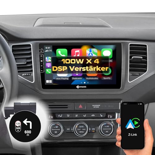DYNAVIN Android Autoradio Navi für VW Golf 7 Sportsvan, 10,1 Zoll OEM Radio mit Wireless Carplay und Android Auto | Head-up Display | Inkl. DAB+: D9-135S Premium Flex von Dynavin