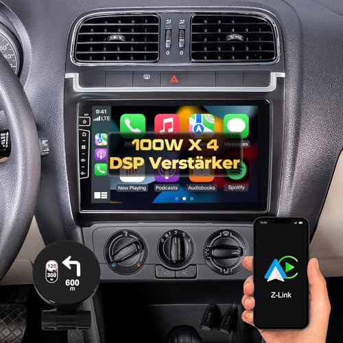 DYNAVIN Android Autoradio Navi für VW Polo 2009-2014, 9 Zoll OEM Radio mit Wireless Carplay und Android Auto | Head-up Display | Inkl. DAB+: D9-69L Premium Flex von Dynavin