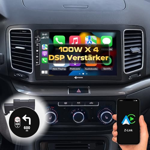 DYNAVIN Android Autoradio Navi für VW Sharan Seat Alhambra, 9 Zoll OEM Radio mit Wireless Carplay und Android Auto | Head-up Display | Inkl. DAB+: D9-DF56 Premium Flex von Dynavin