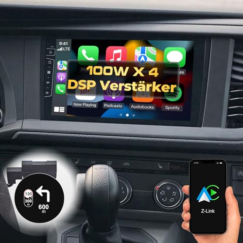 DYNAVIN Android Autoradio Navi für VW T6.1 Polo Golf Sportsvan, 9 Zoll OEM Radio mit Wireless Carplay und Android Auto | Head-up Display | Inkl. DAB+: D9-333 Premium Flex von Dynavin