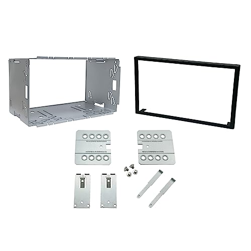 DYNAVIN Autoradio Einbaurahmen Universell Doppel 2 DIN Metal Rahme Radioblende Einbausatz für Doppel Din Autoradio Radio, Auto DVD Player, GPS Navigation; MFK-S von Dynavin