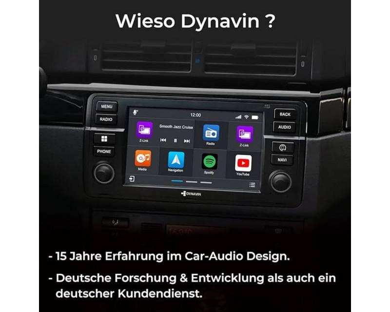 Dynavin D8-E46 Pro Android Navi 3er BMW E46 7-Zoll CarPlay Android Auto Autoradio von Dynavin