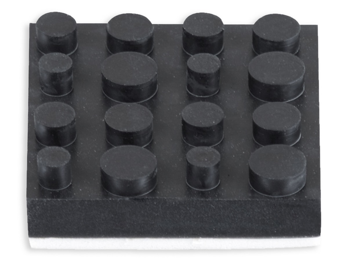 DYNAVOX Antivibe Gerätefüße-Set 4 Stück, Gummi, 40x40 mm von Dynavox