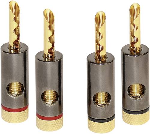 Dynavox 206436 Bananenstecker-Set 4St. von Dynavox