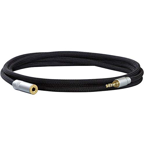 Dynavox 207378 Audio Verlängerungskabel [1x Klinkenbuchse 3.5 mm - 1x Klinkenstecker 3.5 mm] 1.50 m Schwarz von Dynavox
