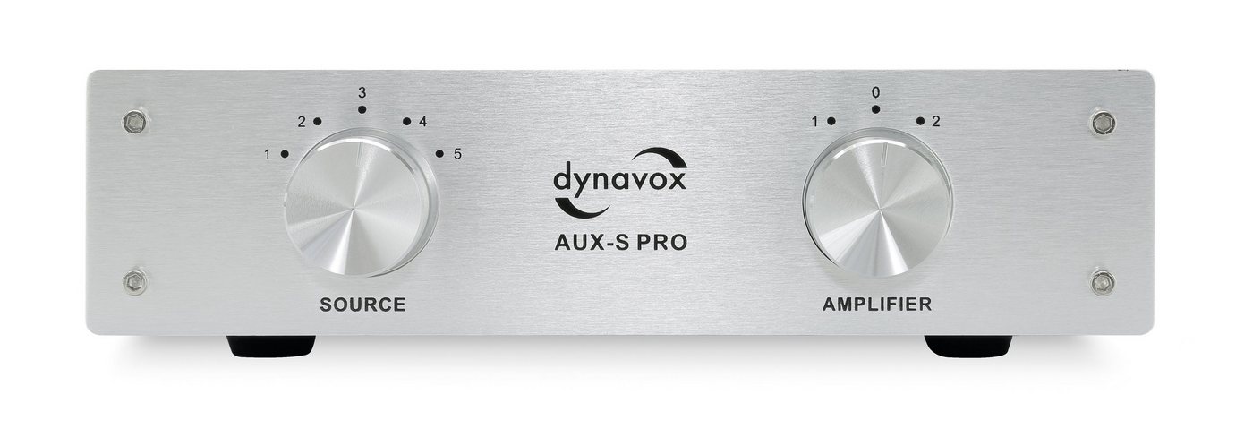 Dynavox AUX-S Pro Audioverstärker (Cinch-Erweiterungs-Umschalter, 5 Cinch-Eingänge, 2 Verstärker-Eingänge) von Dynavox