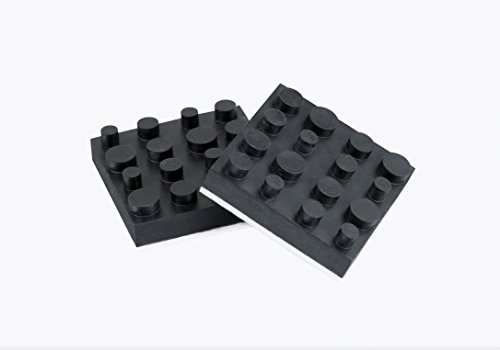Dynavox Antivibe Geräte-und Boxenfüsse Gummi, quadr. 40 x 40 mm, 4er Set von Dynavox